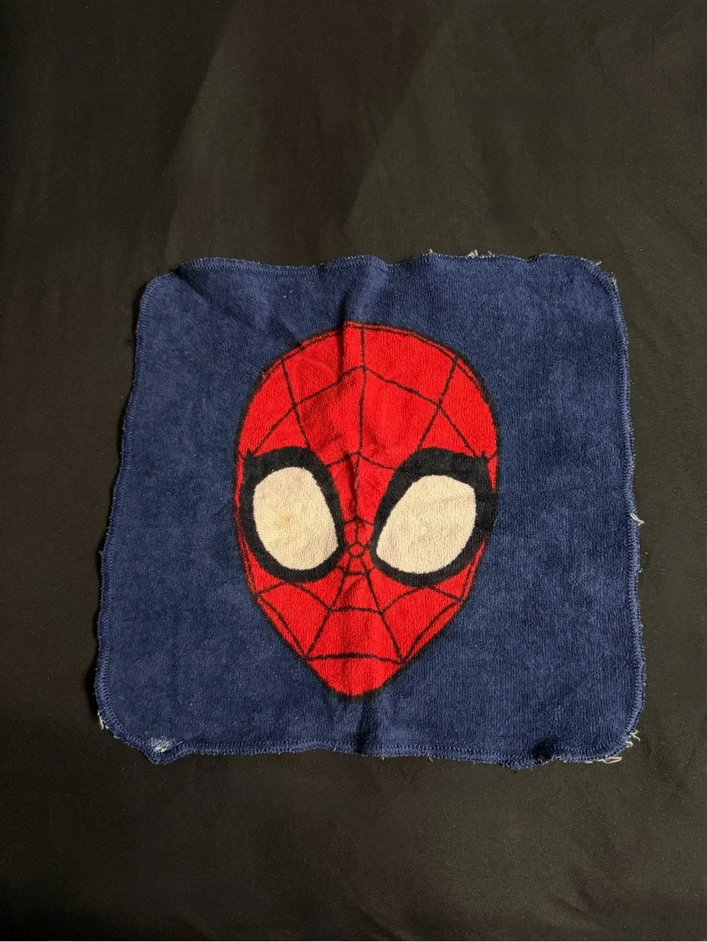 Kids Spider-Themed Blue and Red Wash Cloth